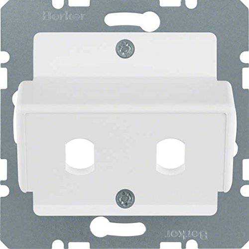 Berker 14921909 Zentralplatte für LWL-Kupplungen Simplex ST polarweiß, matt/samt Mesch Shop Berker 14921909 Zentralplatte für LWL-Kupplungen Simplex ST polarweiß, matt/samt Mesch Shop